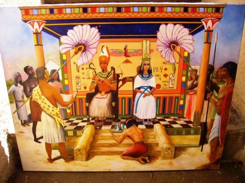 pharaon consulte son architecte